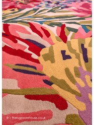 Floreale Fuschia Circle Rug - Thumbnail - 4