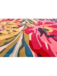 Floreale Fuschia Circle Rug - Thumbnail - 6