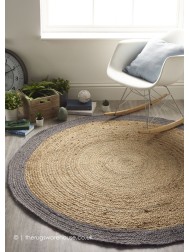 Jubo Grey Circle Rug - Thumbnail - 2