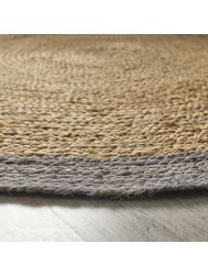 Jubo Grey Circle Rug - Thumbnail - 3