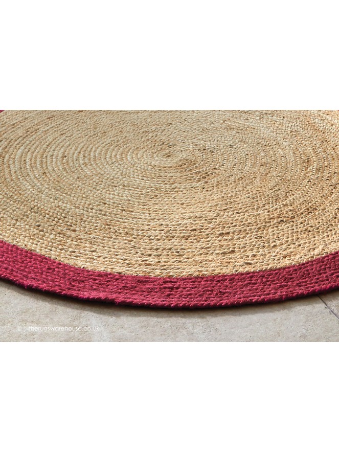 Jubo Raspberry Circle Rug - 3