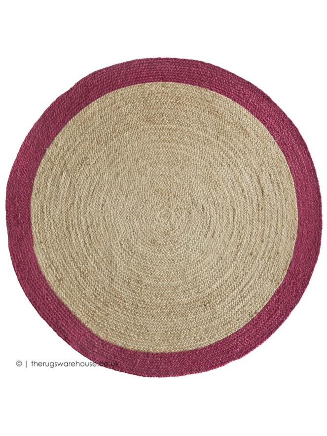 Jubo Raspberry Circle Rug - 4