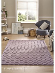 Basket Weave Lilac Rug - Thumbnail - 2