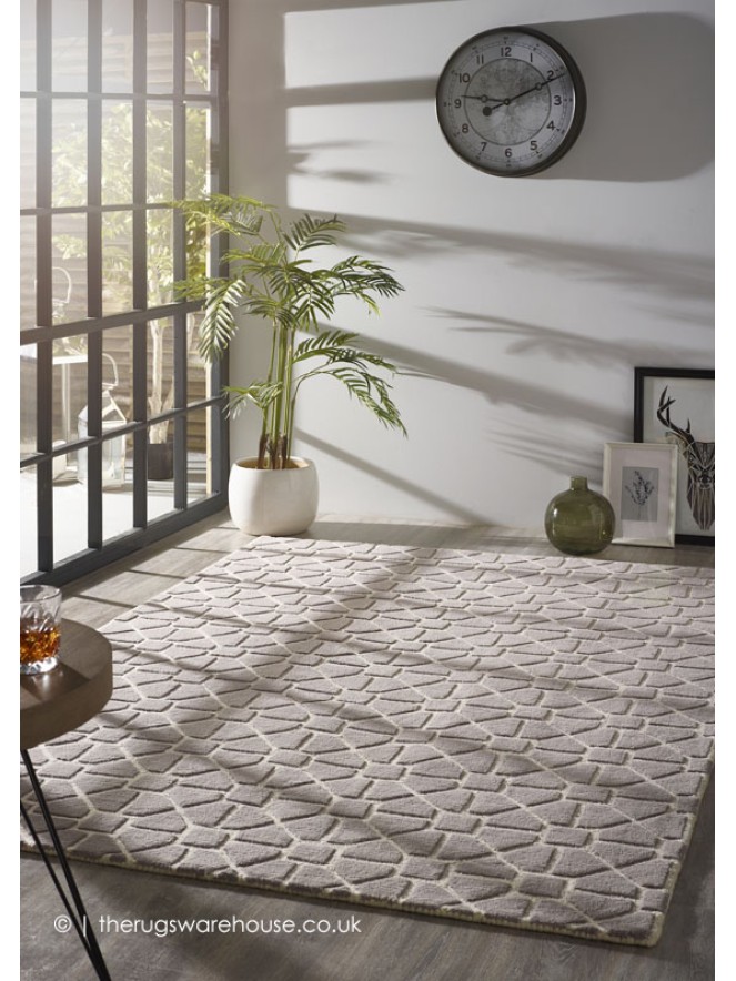 Harmony Geo Grey Rug - 2