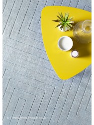 Carved Maze Grey Rug - Thumbnail - 2