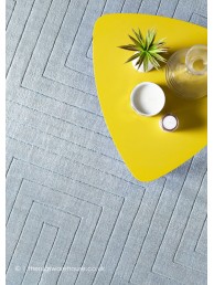 Carved Maze Grey Rug - Thumbnail - 2