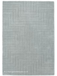 Carved Maze Grey Rug - Thumbnail - 4