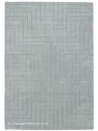 Carved Maze Grey Rug - Thumbnail - 4
