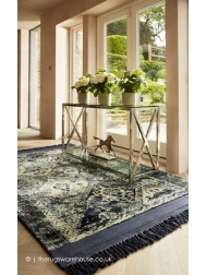 Vintage Fringe Blue Rug - Thumbnail - 2