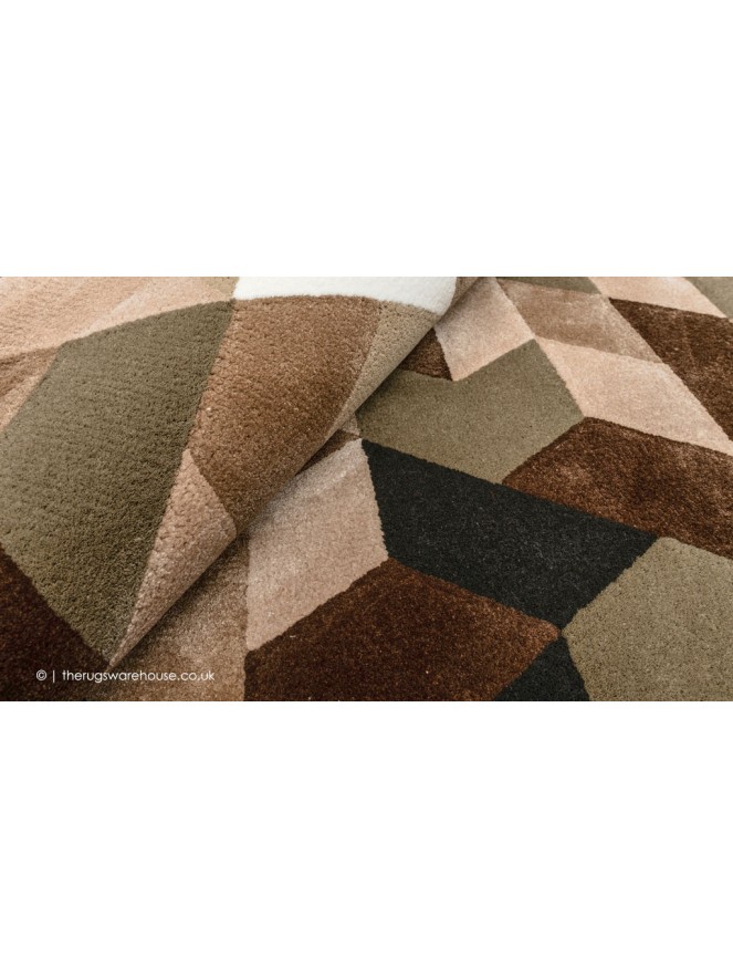 Geometric Fragments Circle Rug - 4