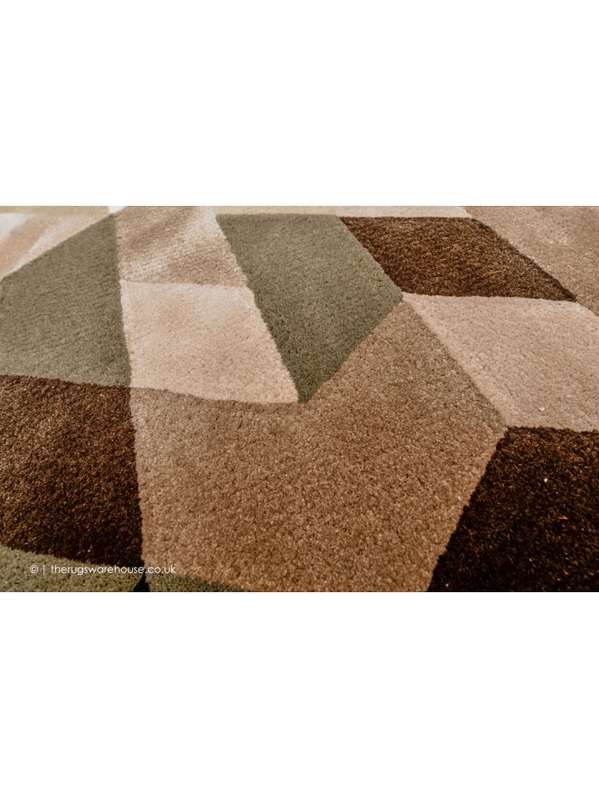 Geometric Fragments Circle Rug - 6