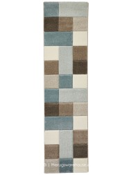 Nordia Beige Blue Runner - Thumbnail - 4