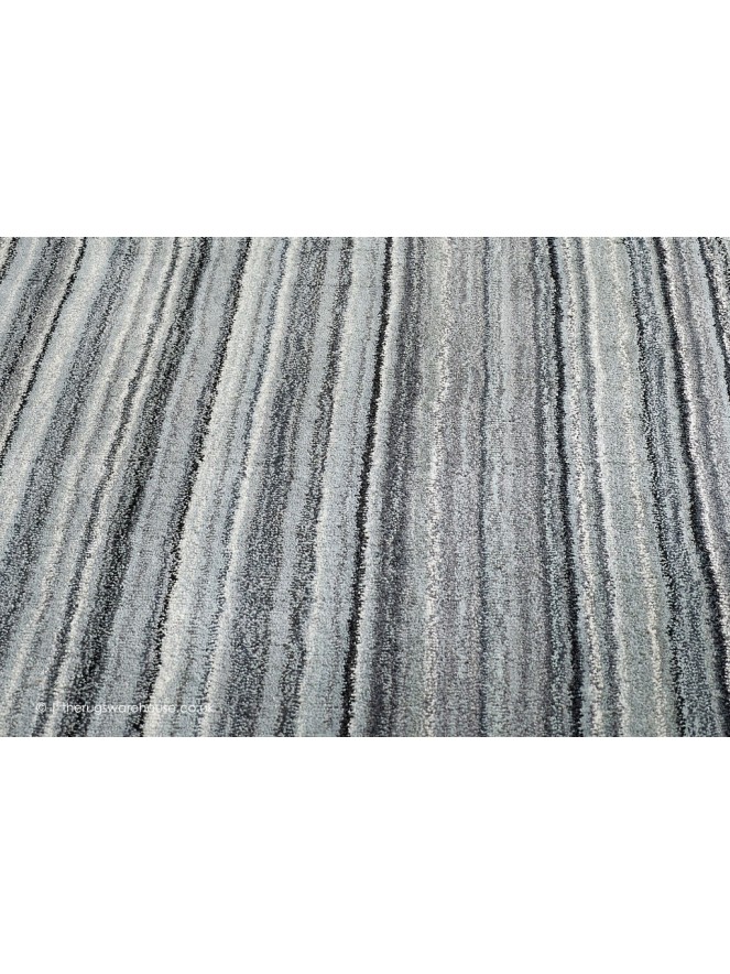 Fine Stripes Grey Rug - 4