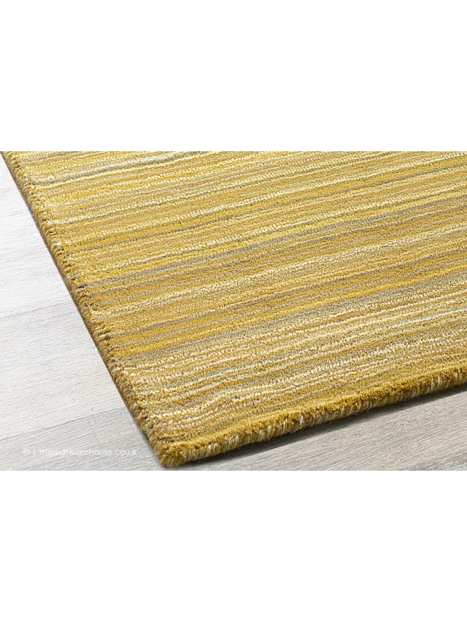 Fine Stripes Ochre Rug - 3