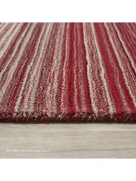 Fine Stripes Red Rug - Thumbnail - 3