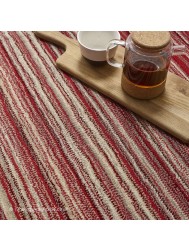 Fine Stripes Red Rug - Thumbnail - 4