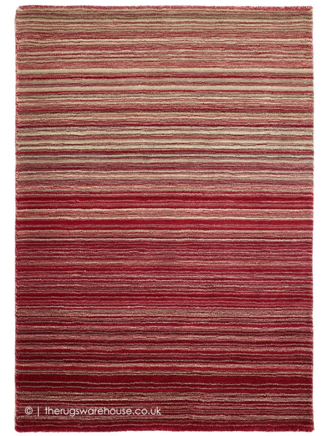 Fine Stripes Red Rug - 5