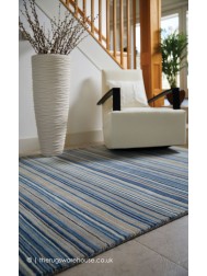 Fine Stripes Blue Rug - Thumbnail - 3