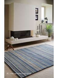 Fine Stripes Blue Rug - Thumbnail - 2