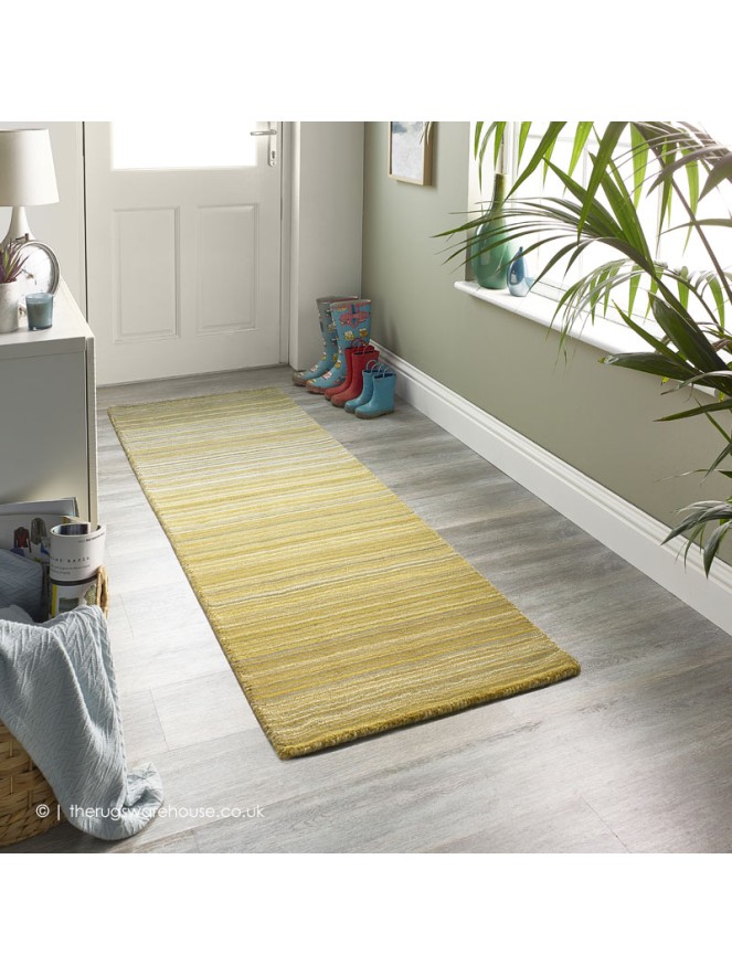 Fine Stripes Ochre Runner - 2