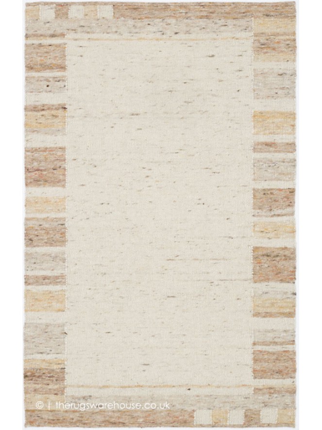 Panvas Cream Rust Rug - 5