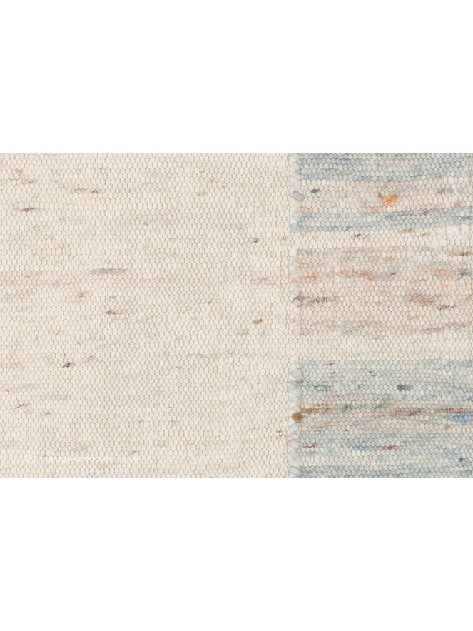 Panvas Cream Blue Rug - 4