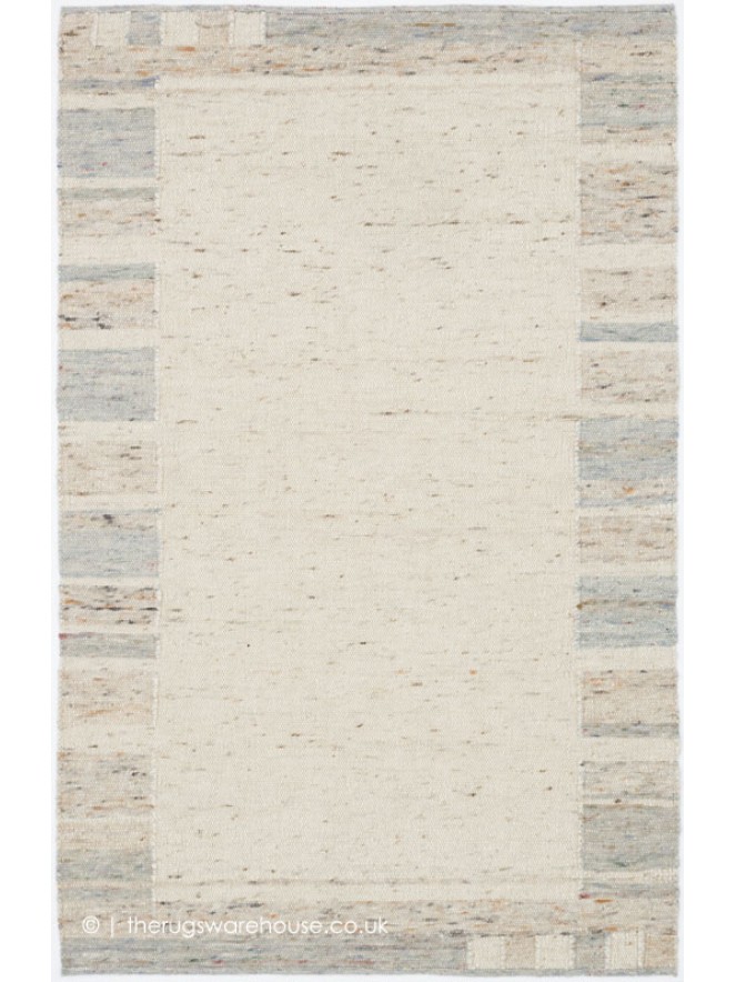 Panvas Cream Blue Rug - 5