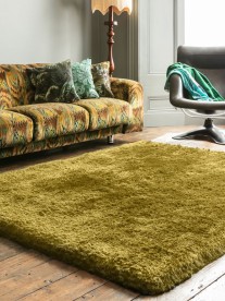 Buy Plush Shaggy Rust Rug | Free UK Delivery | The Rugs Warehouse