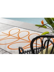 Giant Linear Stem Persimmon Rug - Thumbnail - 4