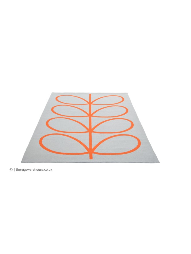 Giant Linear Stem Persimmon Rug - 7