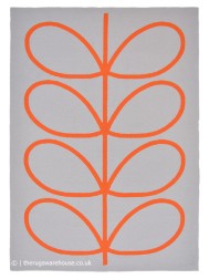 Giant Linear Stem Persimmon Rug - Thumbnail - 8