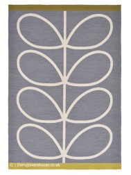 Giant Linear Stem Slate Rug - Thumbnail - 7