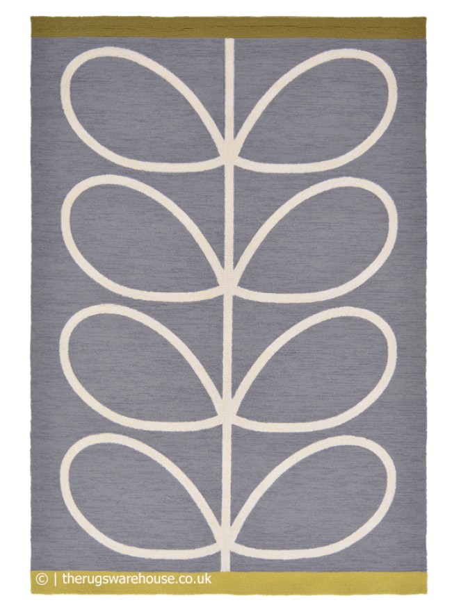 Giant Linear Stem Slate Rug - 7