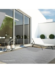 Antibes Grey Trellis Rug - Thumbnail - 2