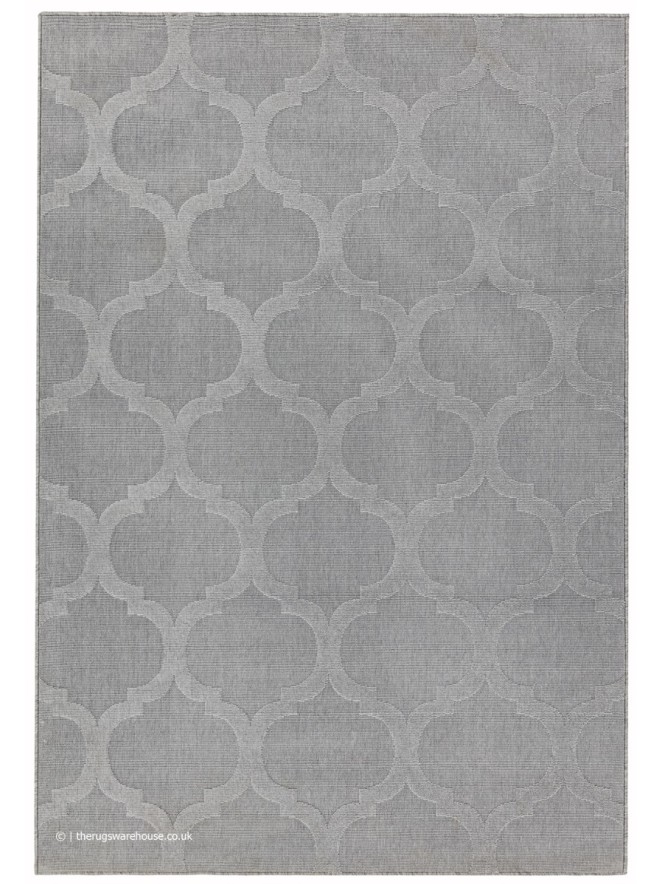 Antibes Grey Trellis Rug - 7