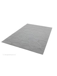 Antibes Grey Trellis Rug - Thumbnail - 3