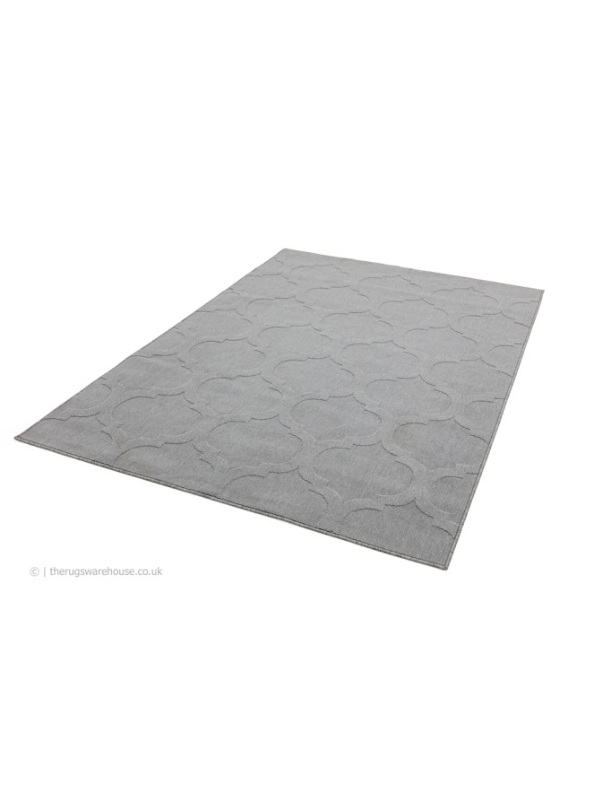 Antibes Grey Trellis Rug - 3