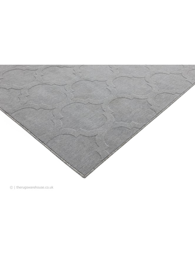 Antibes Grey Trellis Rug - 4