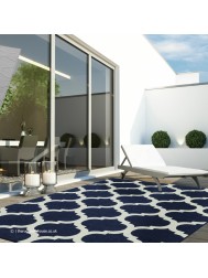 Antibes Blue Trellis Rug - Thumbnail - 2