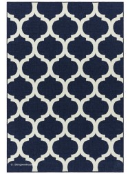 Antibes Blue Trellis Rug - Thumbnail - 7