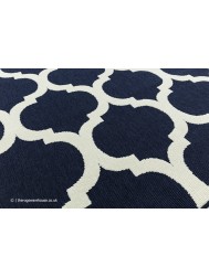 Antibes Blue Trellis Rug - Thumbnail - 6