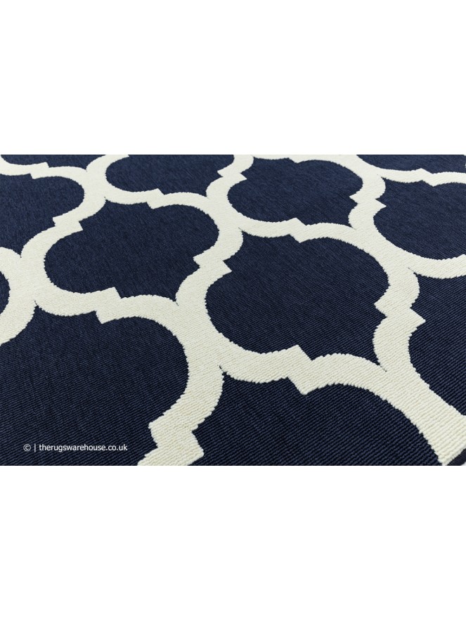 Antibes Blue Trellis Rug - 6