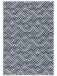 Antibes Blue White Linear Rug - Thumbnail - 7