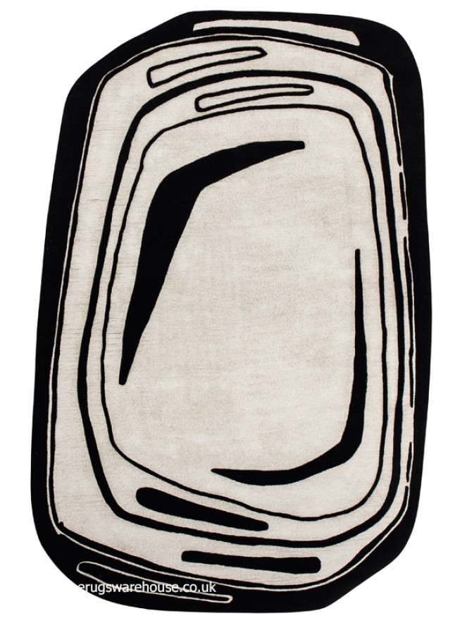 Fragment Noir Blanc Rug - 5