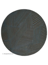 Intreccio Nuit Circle Rug - Thumbnail - 4