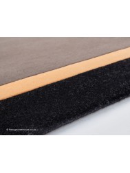 Houston Taupe Black Rug - Thumbnail - 3