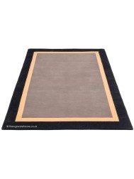 Houston Taupe Black Rug - Thumbnail - 7