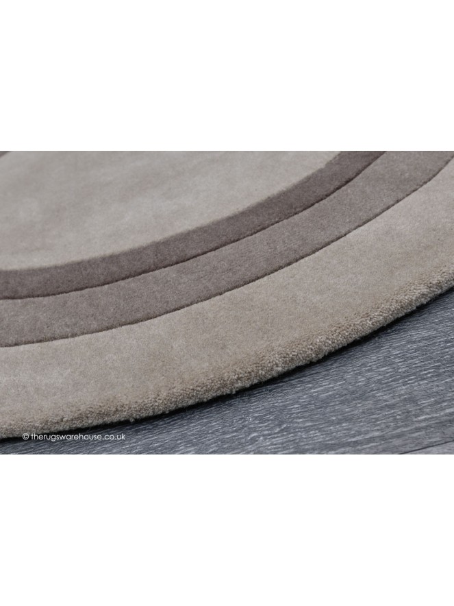 Bratislava Taupe Circle Rug - 3