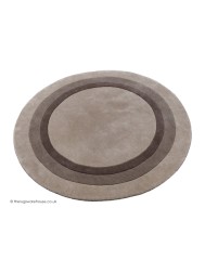 Bratislava Taupe Circle Rug - Thumbnail - 7