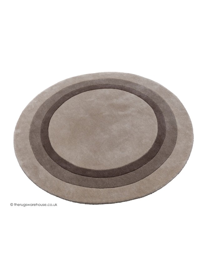 Bratislava Taupe Circle Rug - 7